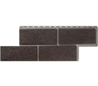 Фасадные панели (цокольный сайдинг)  Неаполитанский камень Коричневый от производителя  Альта-профиль по цене 598 р