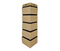 Угол Премиум состаренный кирпич Песочный (шов RAL 9005)