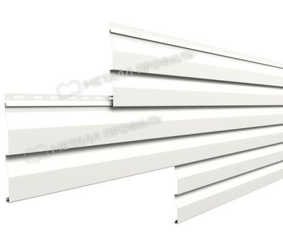 Металлический сайдинг МП СК-14х226 (ПЭ-01-9010-0.45) Чистый белый от производителя  Металл Профиль по цене 1 550 р