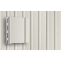 Виниловый вертикальный сайдинг Standart - Белый