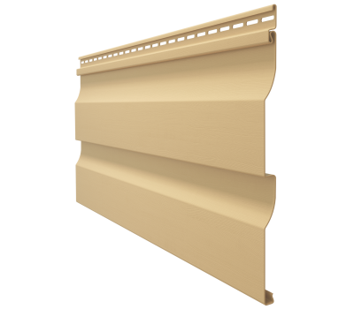 Виниловый сайдинг - серия PREMIUM D4,5D,(Корабельный брус) Карамель от производителя  Docke по цене 320 р