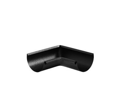 Угол желоба, внутренний 90° RAL 9005 Чёрный 125/90 от производителя  Aquasystem по цене 797 р